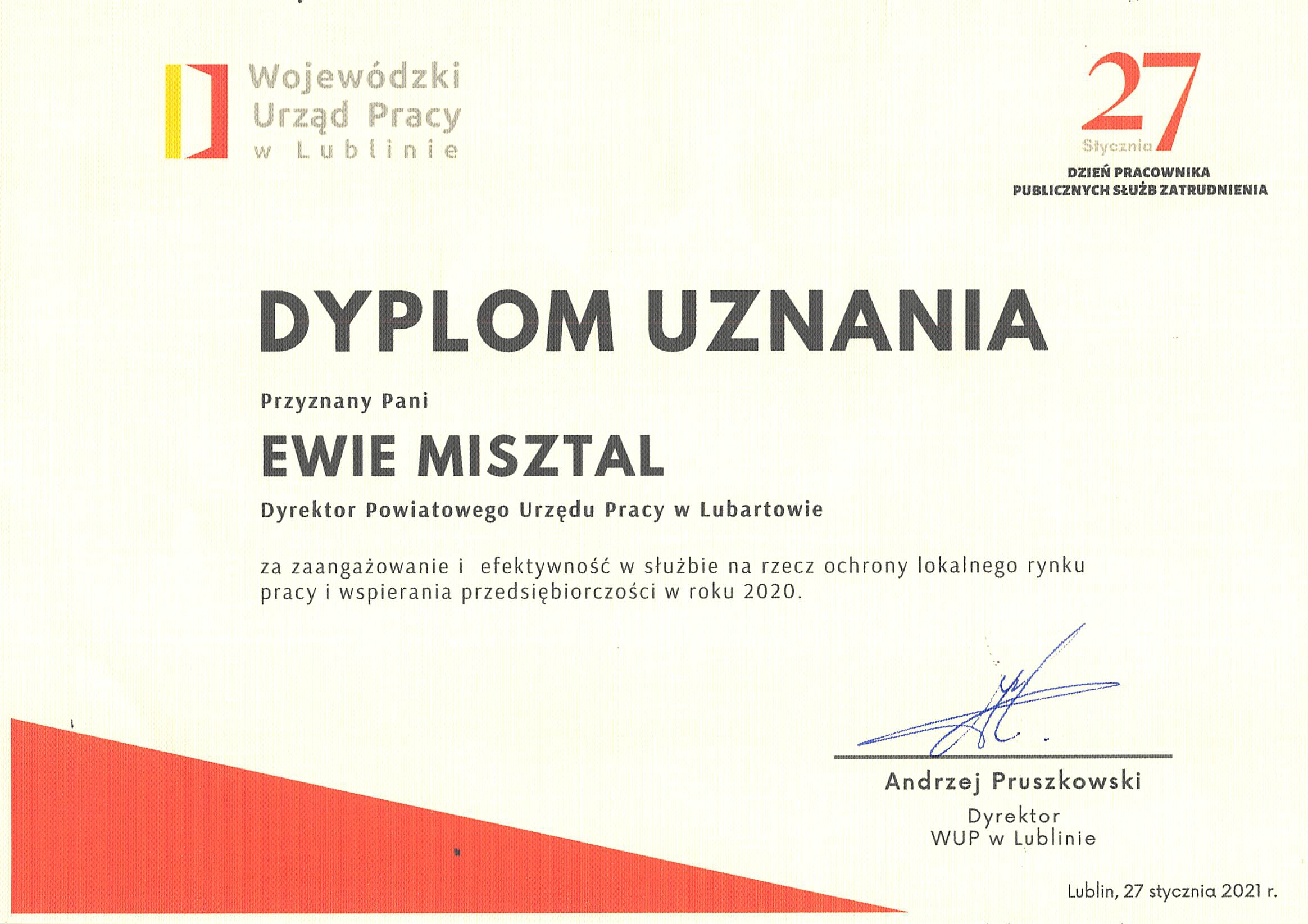 Dyplom uznania